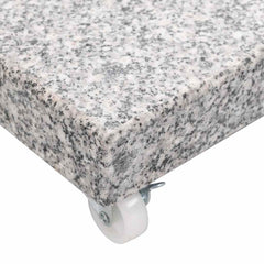 vidaXL Parasol Base Granite 30 kg Square Grey 5