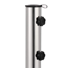 vidaXL Parasol Base Granite 30 kg Square Grey 6