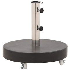 vidaXL Parasol Base Granite 30 kg Round Black 2