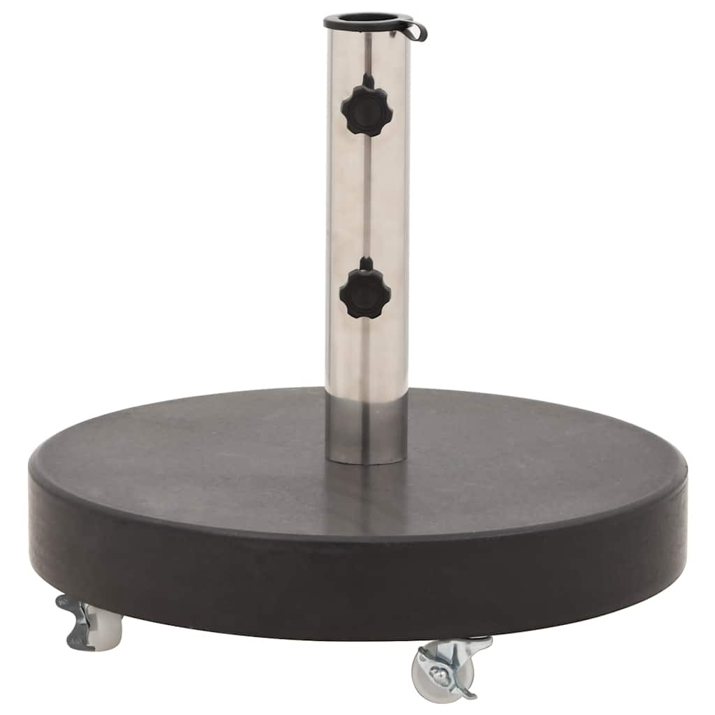 vidaXL Parasol Base Granite 30 kg Round Black 4