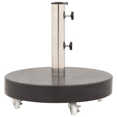 vidaXL Parasol Base Granite 30 kg Round Black 5