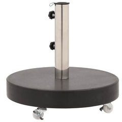 vidaXL Parasol Base Granite 30 kg Round Black 6