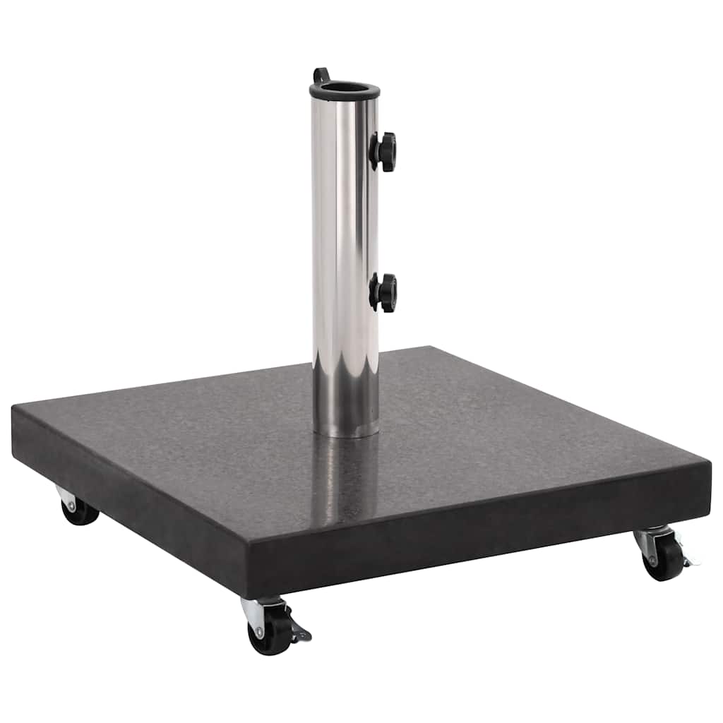 vidaXL Parasol Base Granite 30 kg Square Black 2