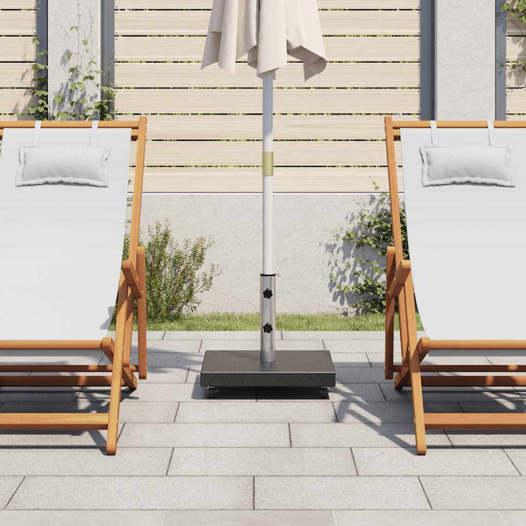 vidaXL Parasol Base Granite 30 kg Square Black 3