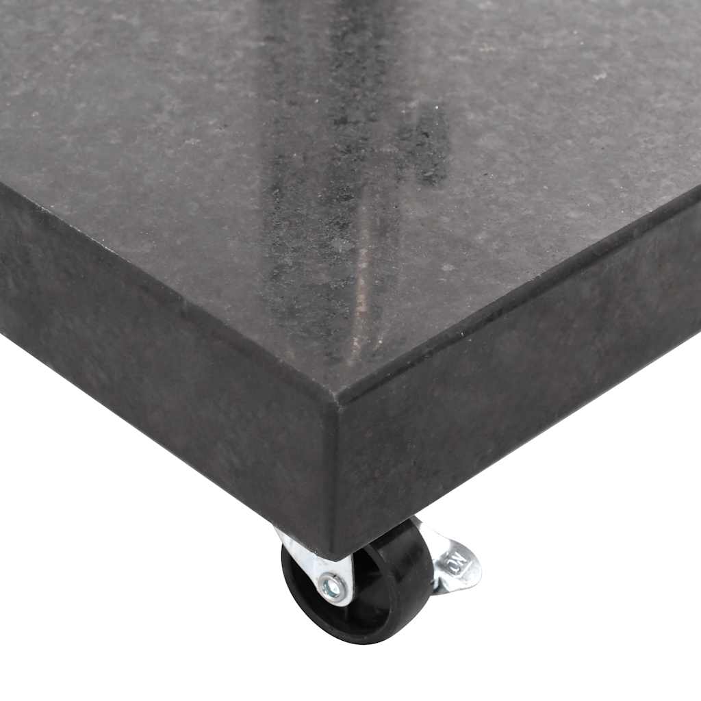 vidaXL Parasol Base Granite 30 kg Square Black 6
