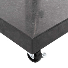 vidaXL Parasol Base Granite 30 kg Square Black 6