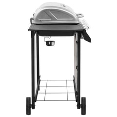Gas BBQ Grill Black and silver 4 Burners