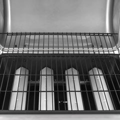 Gas BBQ Grill Black and silver 4 Burners