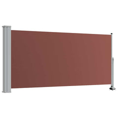 vidaXL Patio Retractable Side Awning 120x300 cm Brown 2