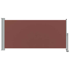 vidaXL Patio Retractable Side Awning 120x300 cm Brown 4