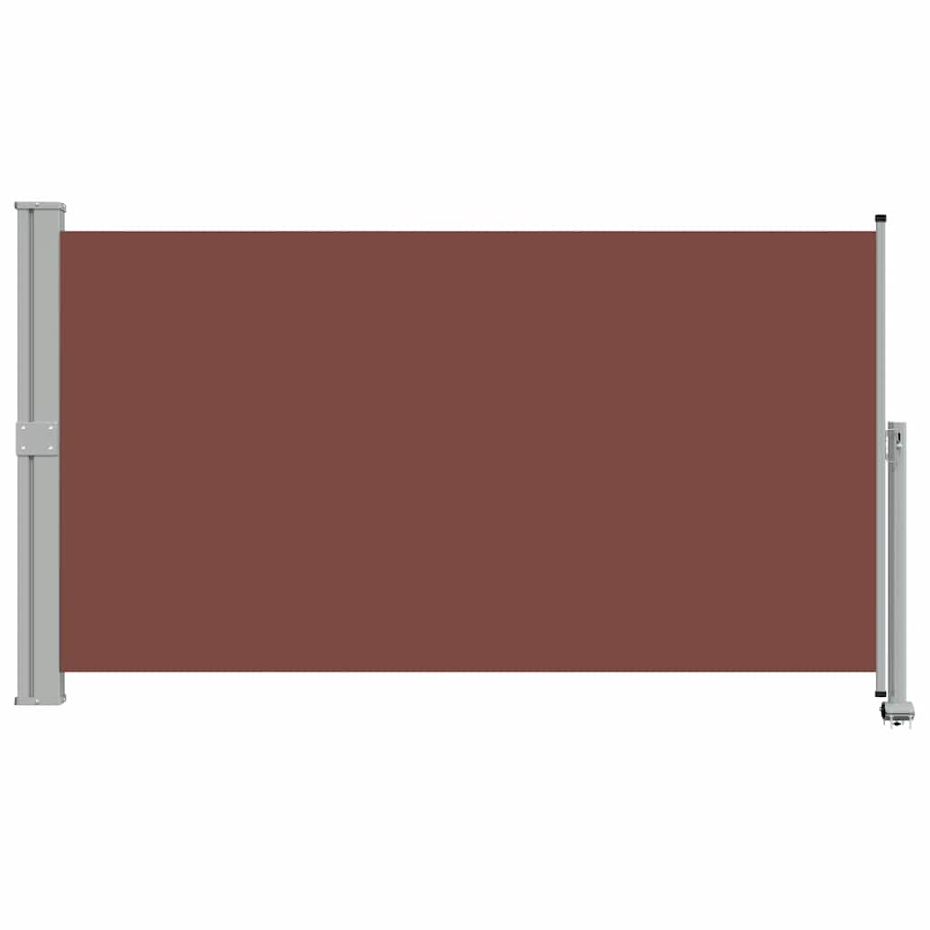 vidaXL Side Awning | Brown | Polyester | 140x300 cm | Retractable | Awnings 4