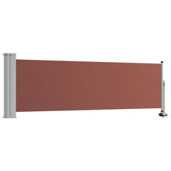 vidaXL Side Awning | Brown and grey 2