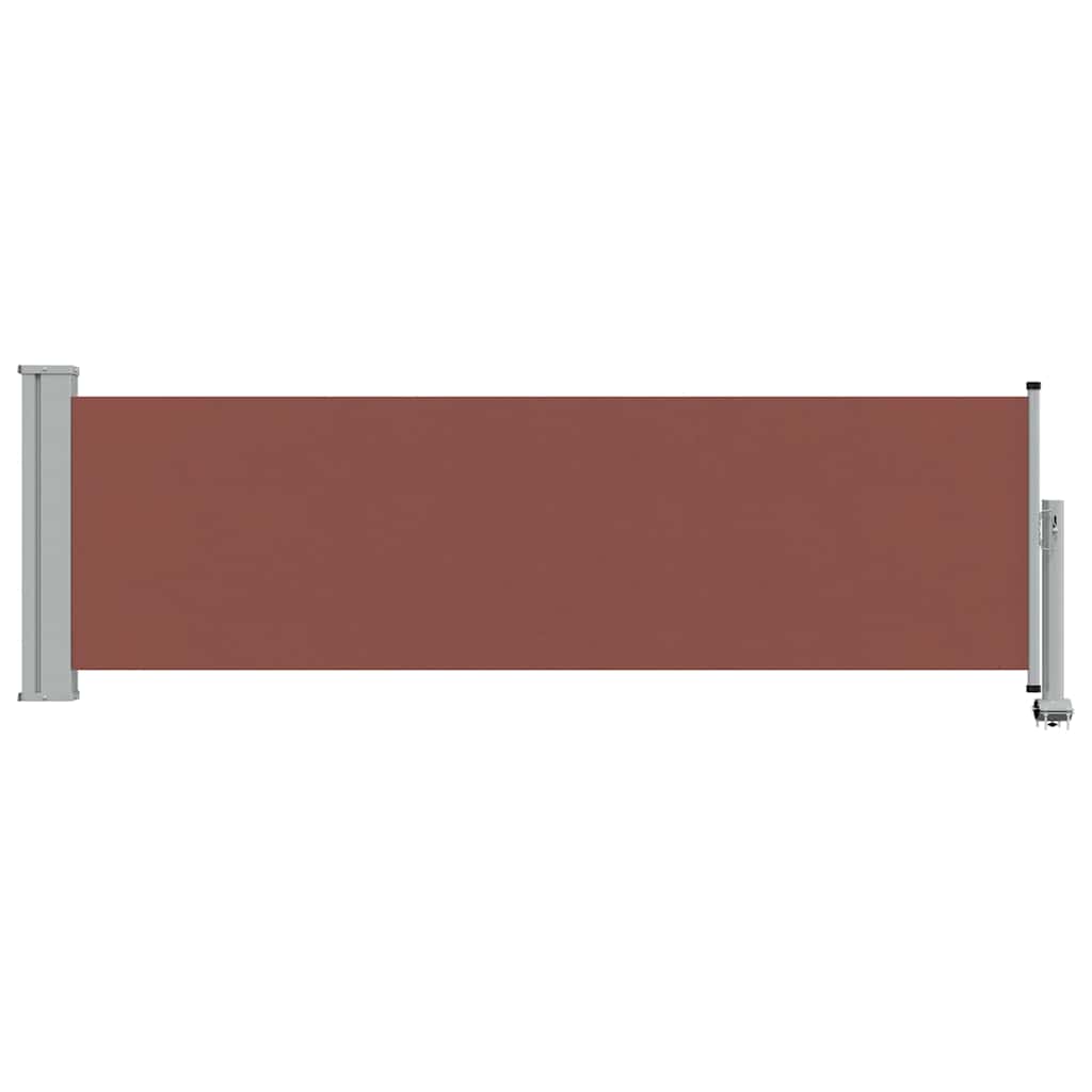 vidaXL Side Awning | Brown and grey 3