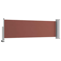 vidaXL Side Awning | Brown and grey 6