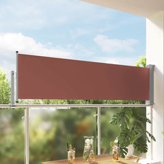 vidaXL Side Awning | Brown and grey 1
