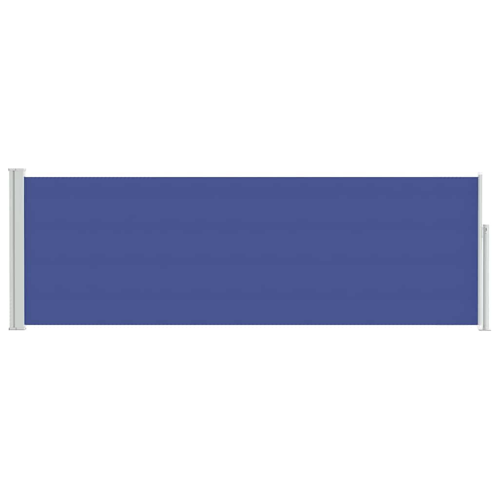 vidaXL Patio Retractable Side Awning 100x314 cm Blue 4
