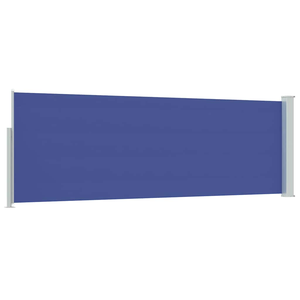 vidaXL Patio Retractable Side Awning 100x314 cm Blue 6