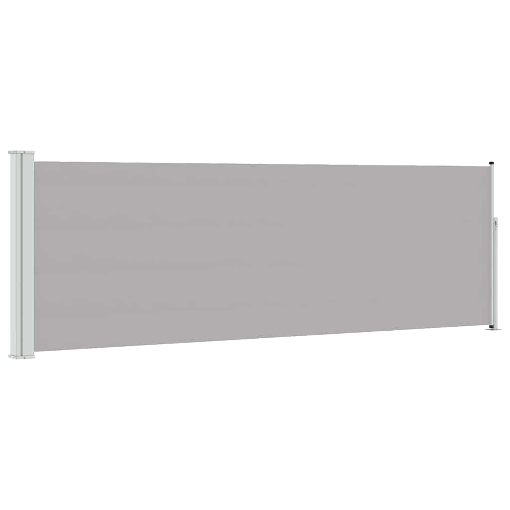 vidaXL Patio Retractable Side Awning 100x314 cm Grey 2