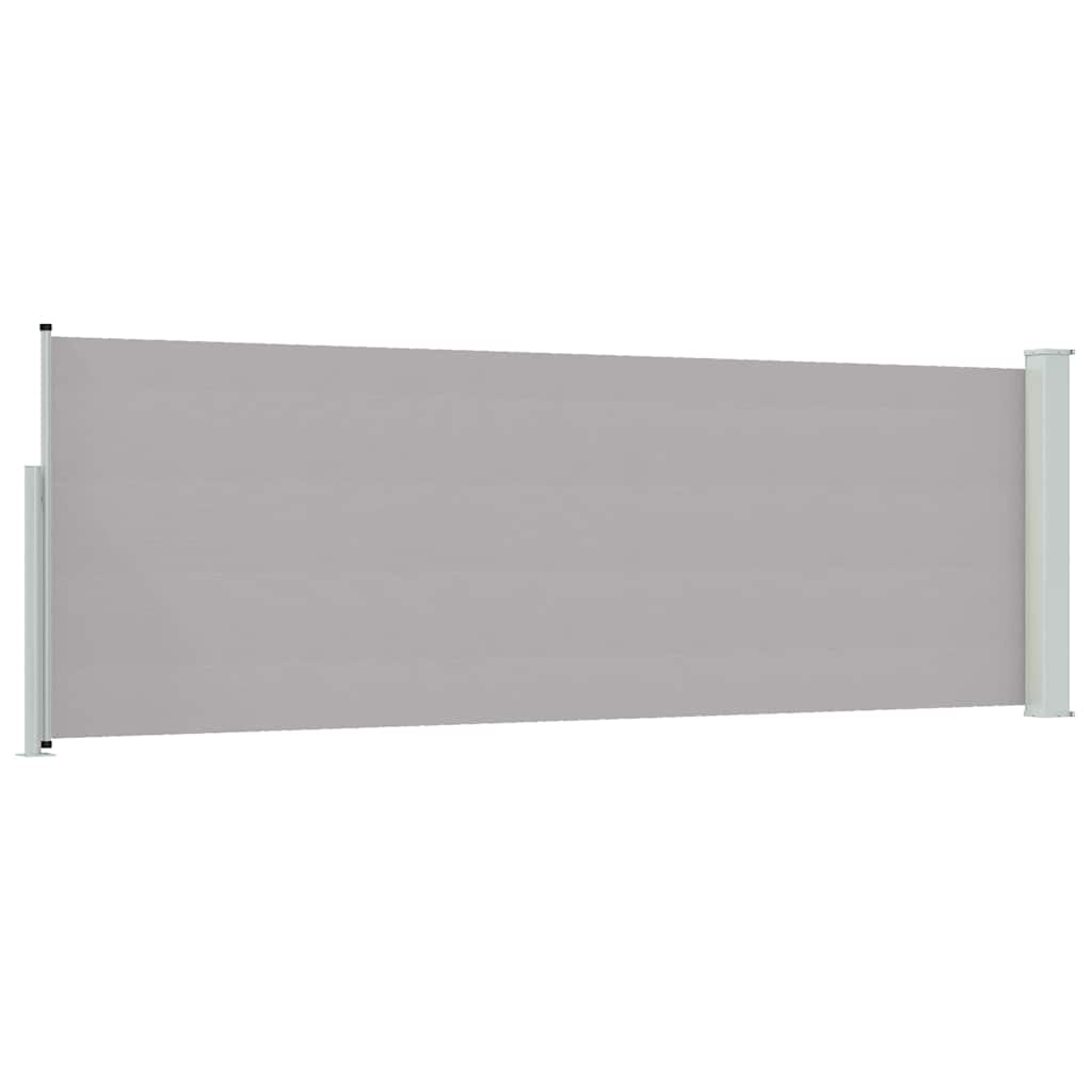 vidaXL Patio Retractable Side Awning 100x314 cm Grey 6