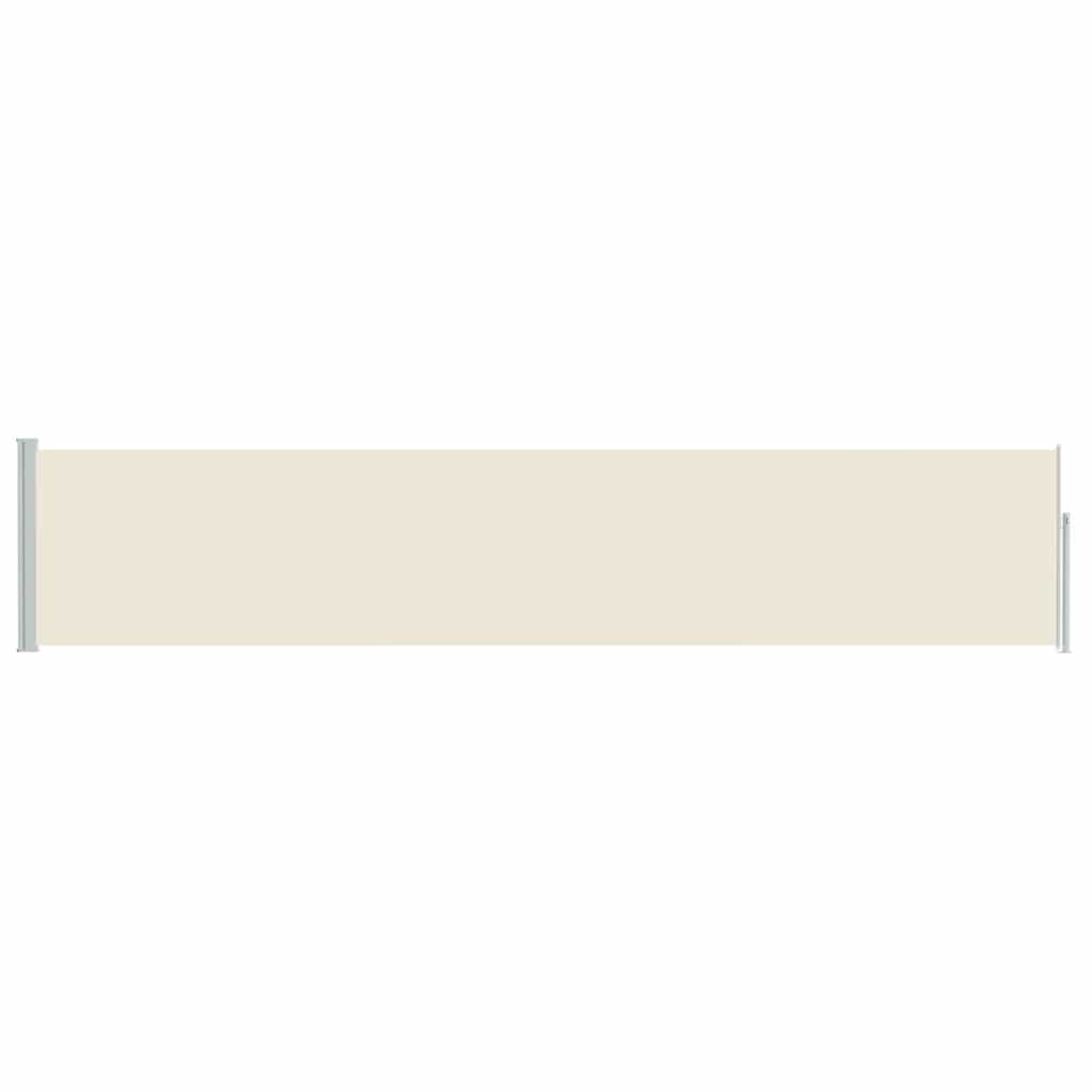 vidaXL Patio Retractable Side Awning 100x514 cm Cream 4