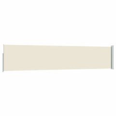 vidaXL Patio Retractable Side Awning 100x514 cm Cream 6