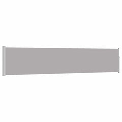 vidaXL Patio Retractable Side Awning 100x500 cm Grey 2