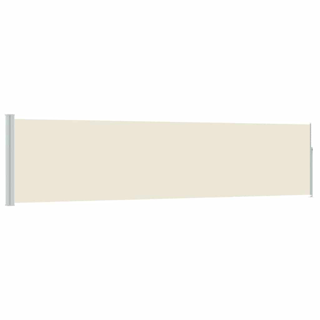 vidaXL Patio Retractable Side Awning 117x514 cm Cream 2