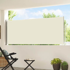 vidaXL Patio Retractable Side Awning 117x514 cm Cream 3