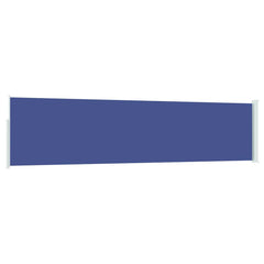 vidaXL Patio Retractable Side Awning 117x514 cm Blue 6