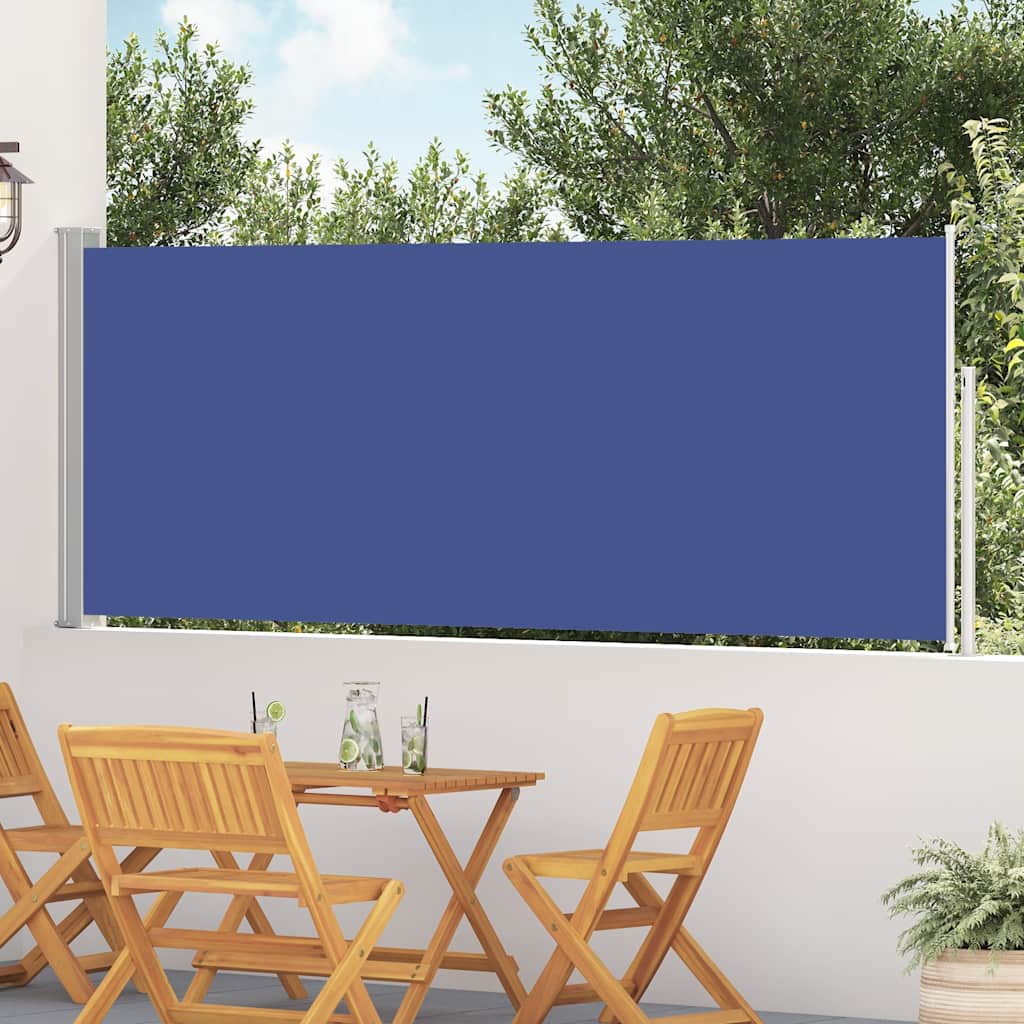 vidaXL Patio Retractable Side Awning 117x514 cm Blue 1