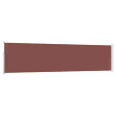 vidaXL Patio Retractable Side Awning 117x514 cm Brown 6
