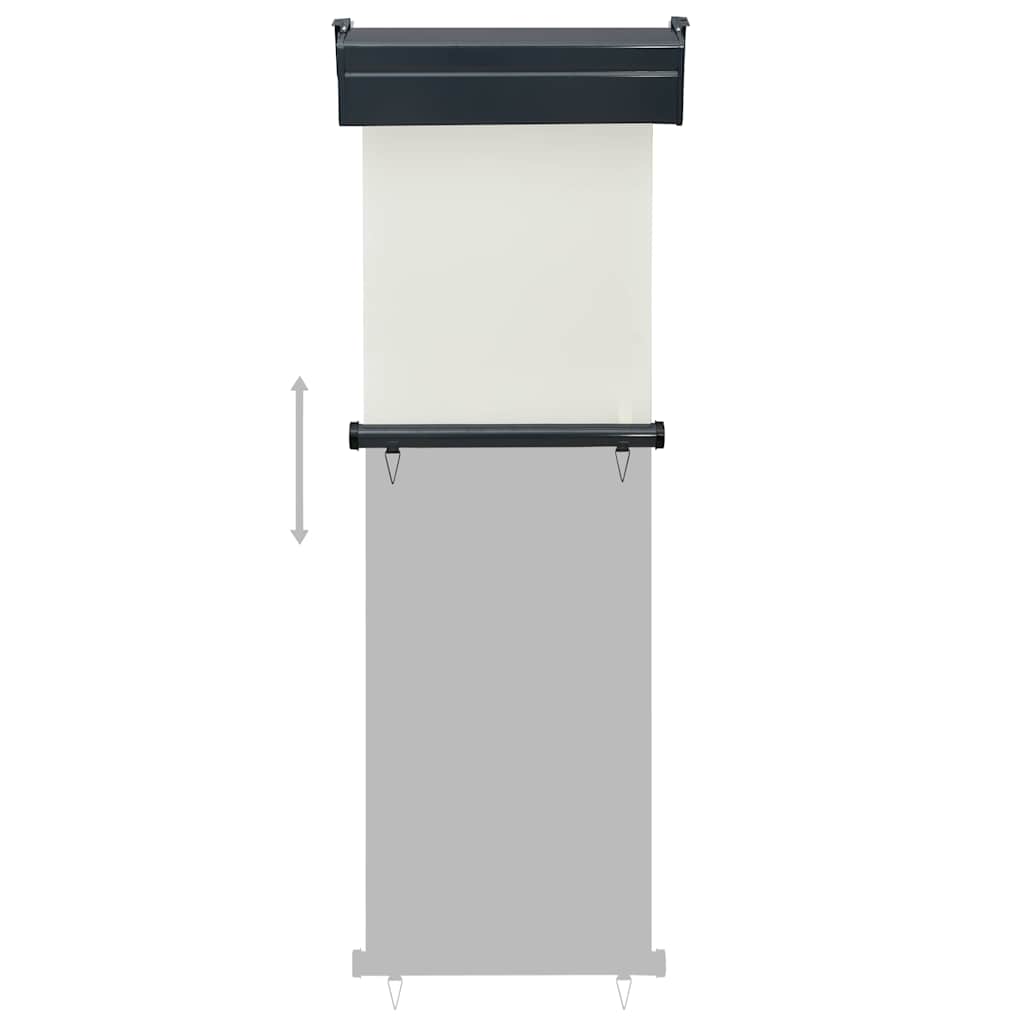 vidaXL Balcony Side Awning 65x250 cm Cream 5