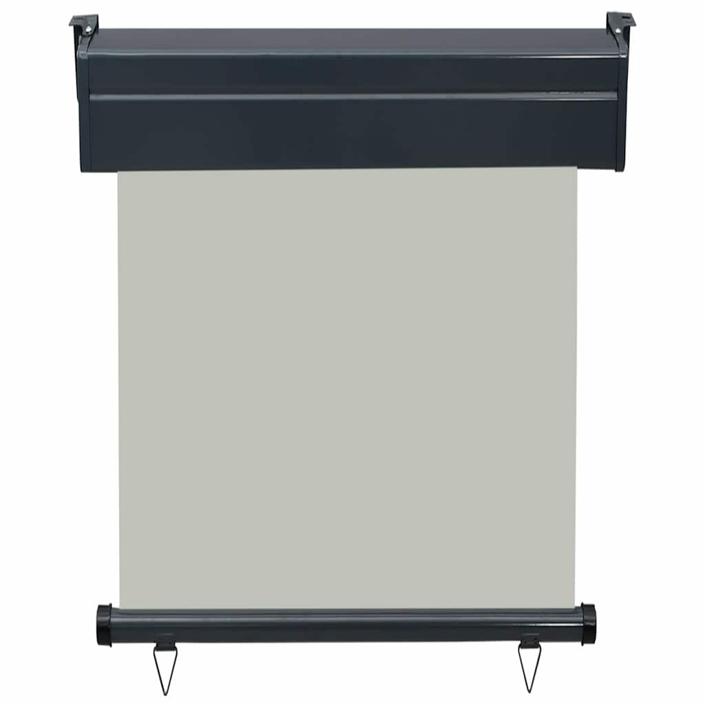 vidaXL Balcony Side Awning | Grey | Steel | 65x250 cm | Retractable | Awning 4