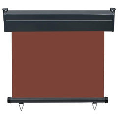 vidaXL Balcony Side Awning 85x250 cm Brown 4
