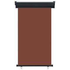 vidaXL Balcony Side Awning | Brown | Polyester | 105x250 cm | Retractable 2