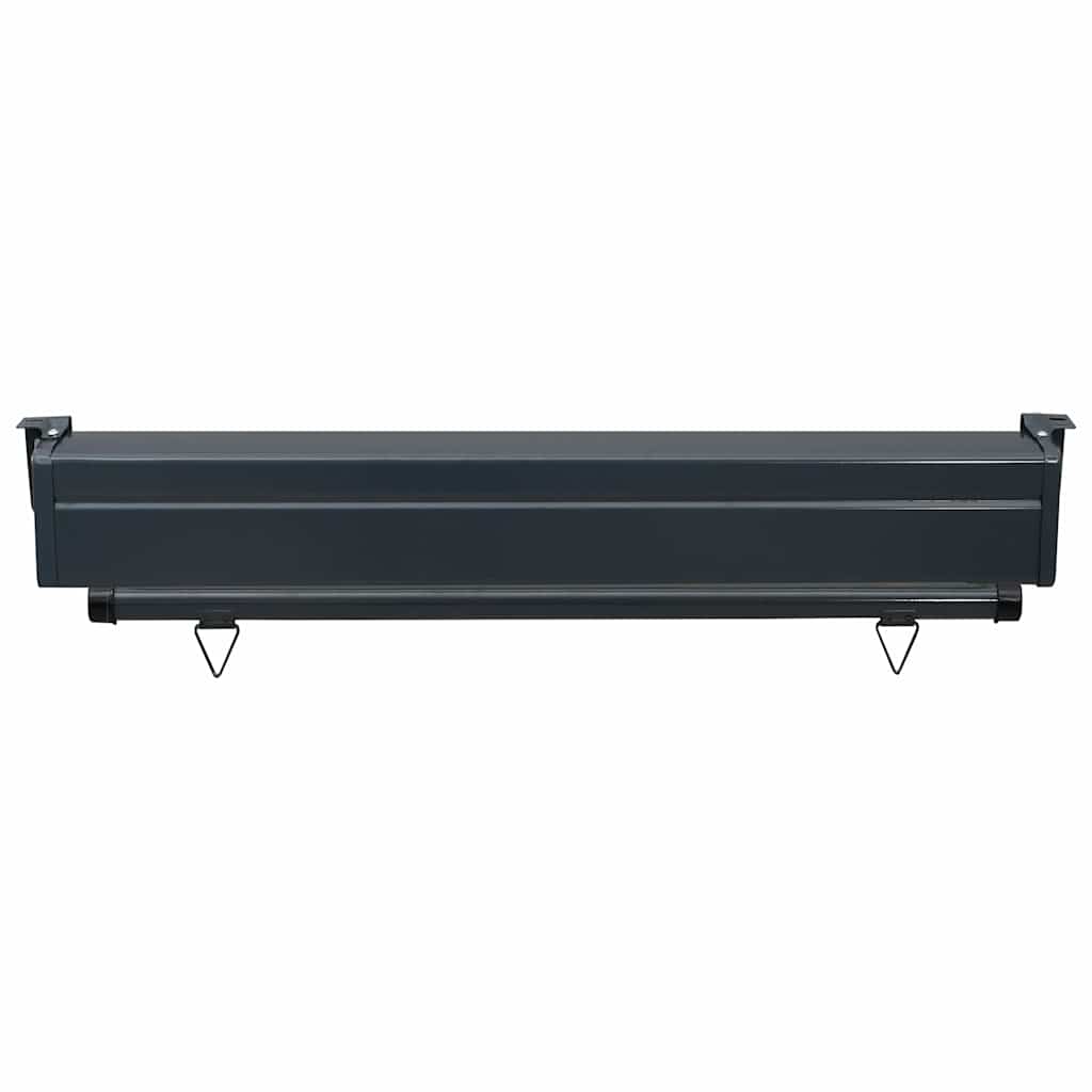 vidaXL Balcony Side Awning | Brown | Polyester | 105x250 cm | Retractable 6