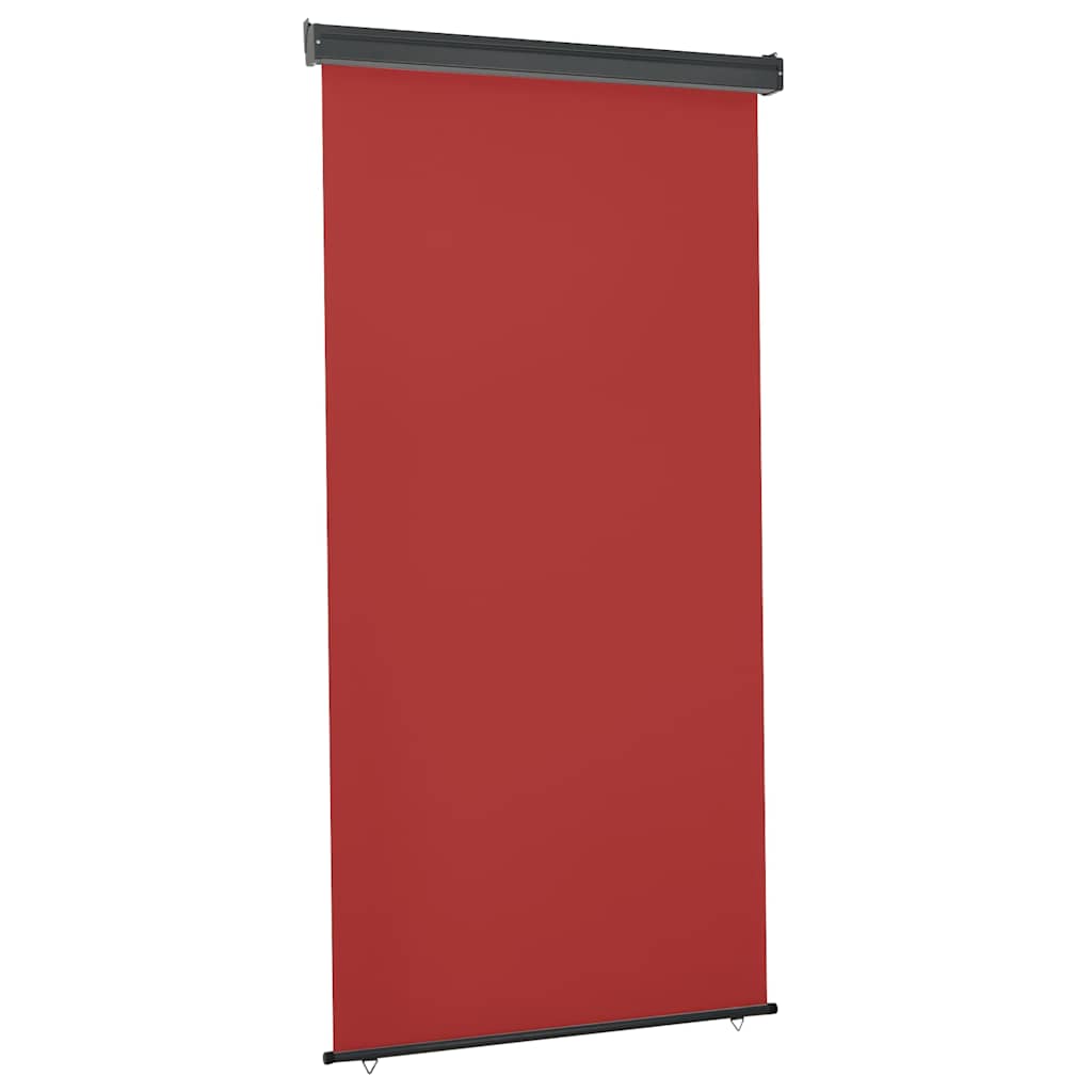 Balcony Side Awning 125 x 250 cm Red