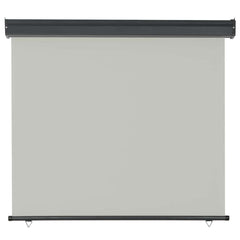 vidaXL Balcony Side Awning 125x250 cm Grey 4