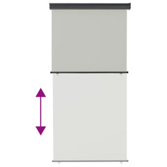 vidaXL Balcony Side Awning 125x250 cm Grey 5