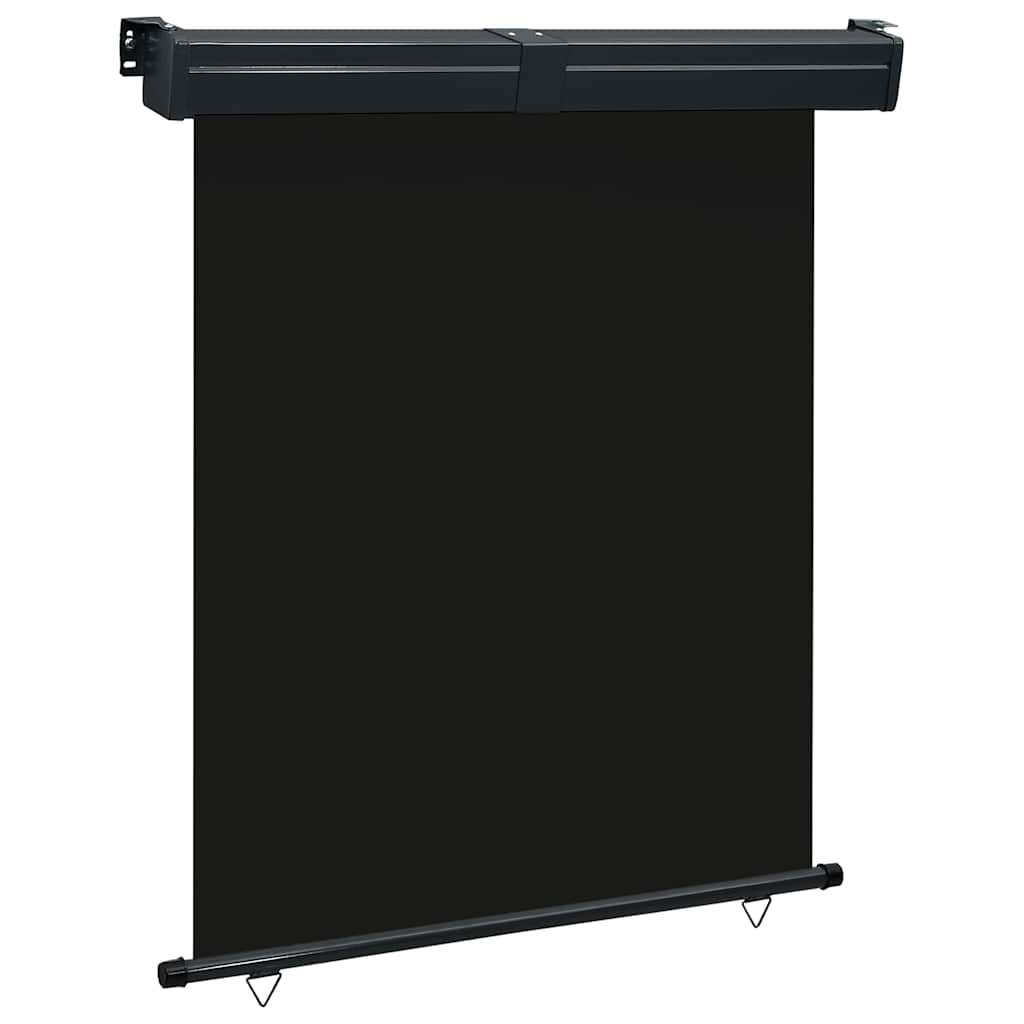 Balcony Side Awning 145 x 250 cm Black