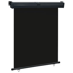 Balcony Side Awning 145 x 250 cm Black