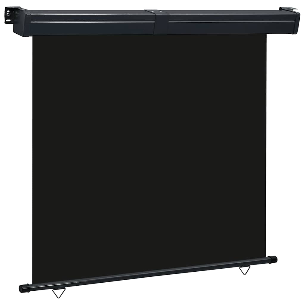 vidaXL Balcony Side Awning 175x250 cm Black 1