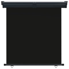 vidaXL Balcony Side Awning 175x250 cm Black 2