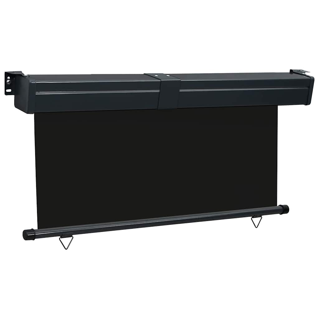 vidaXL Balcony Side Awning 175x250 cm Black 3