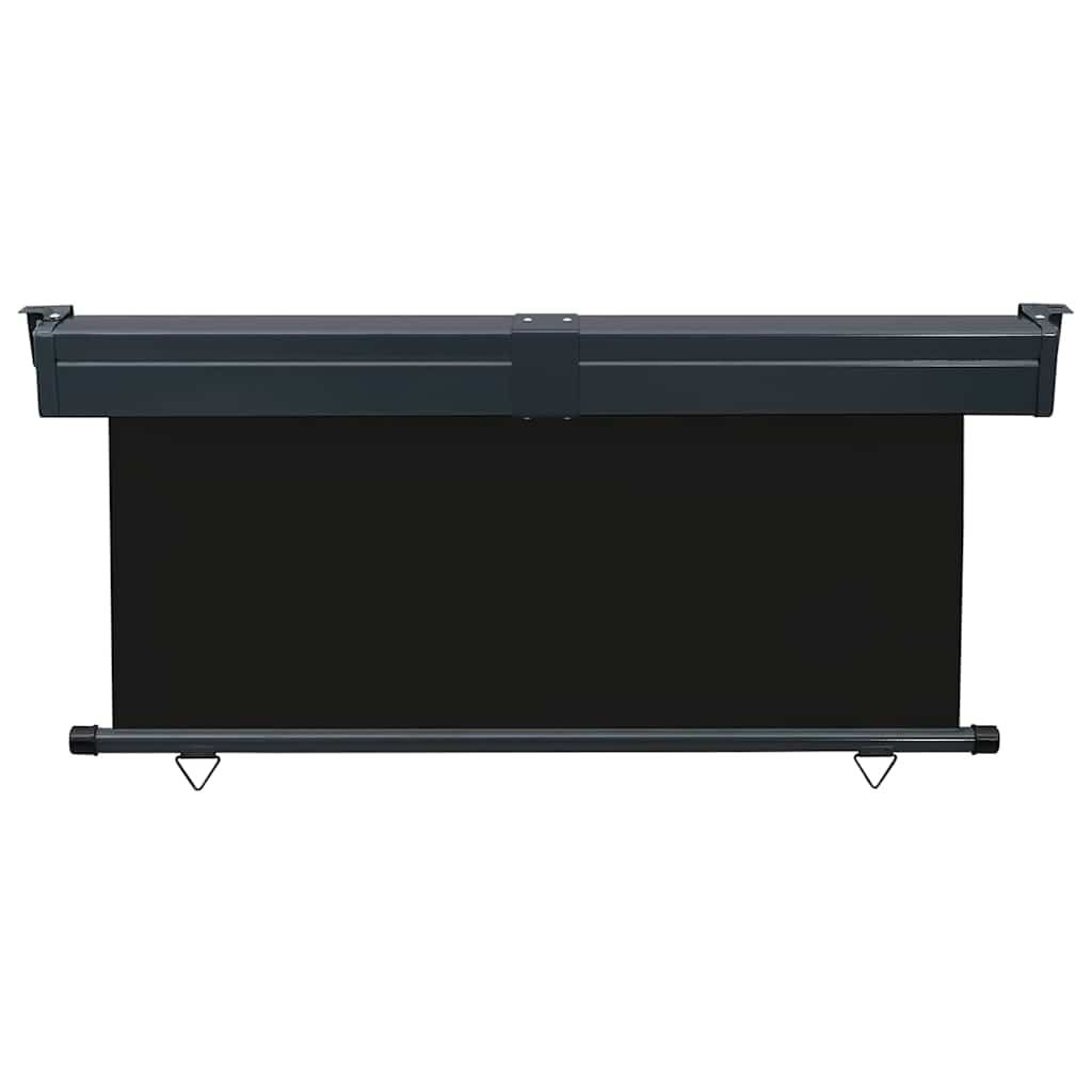 vidaXL Balcony Side Awning 175x250 cm Black 4