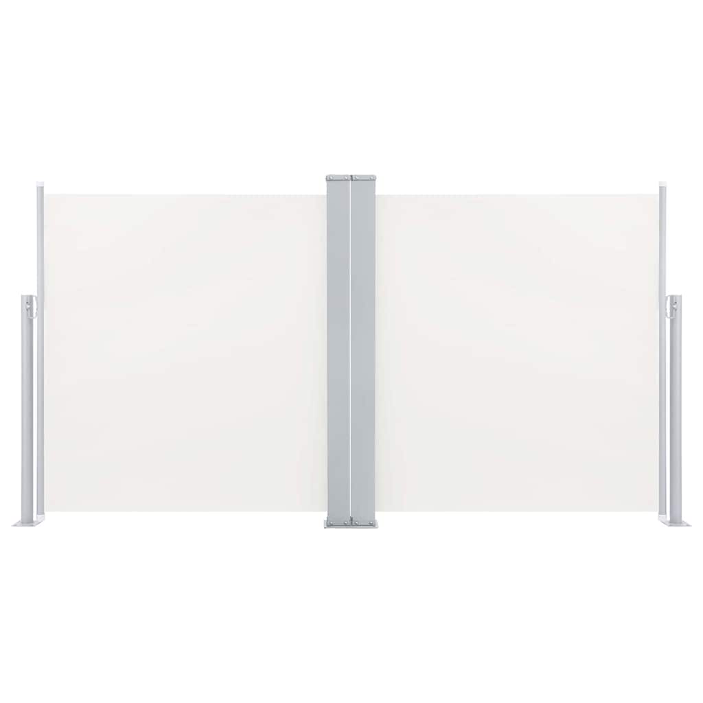 vidaXL Retractable Side Awning Cream 100x600 cm 3