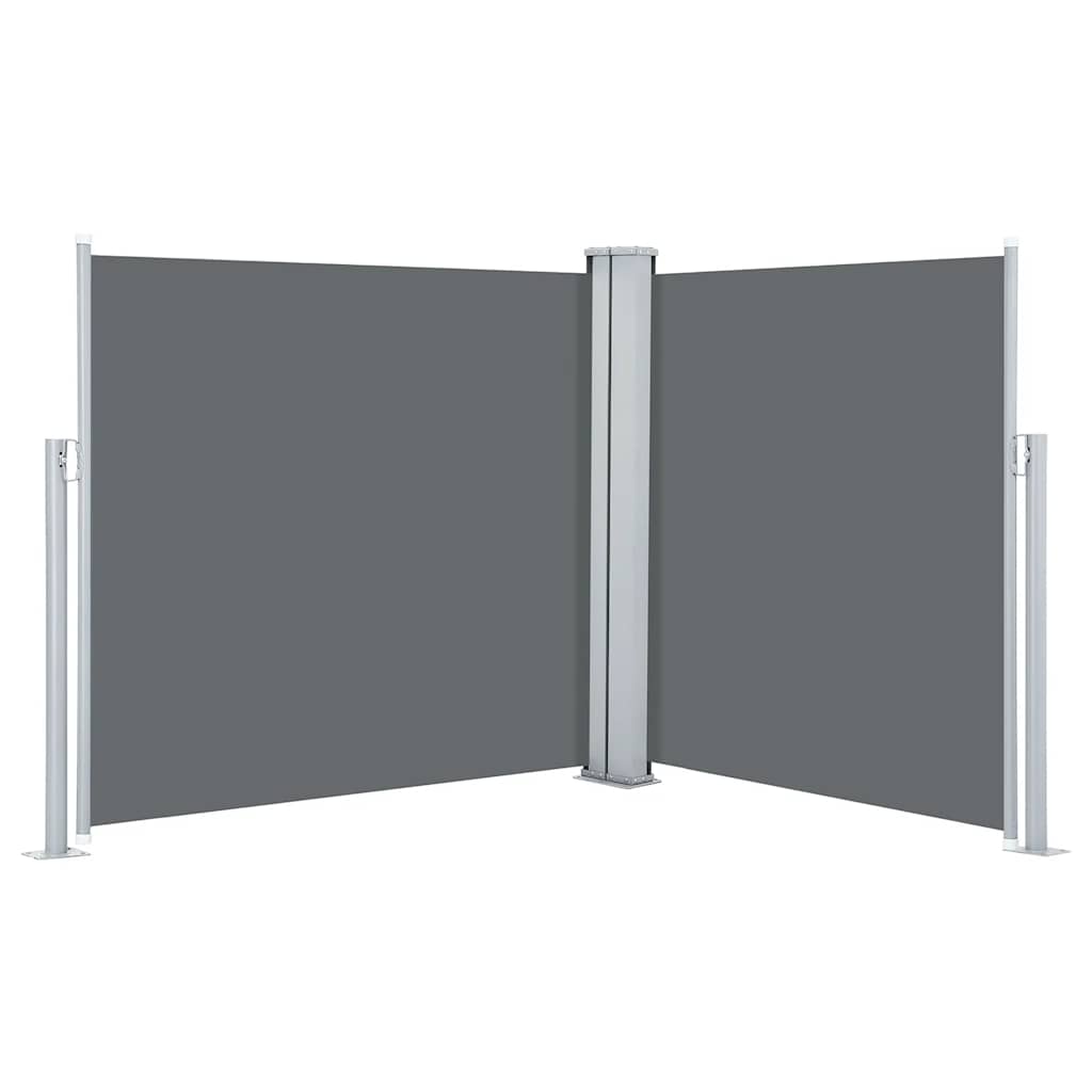 vidaXL Retractable Side Awning Anthracite 100x600 cm 2