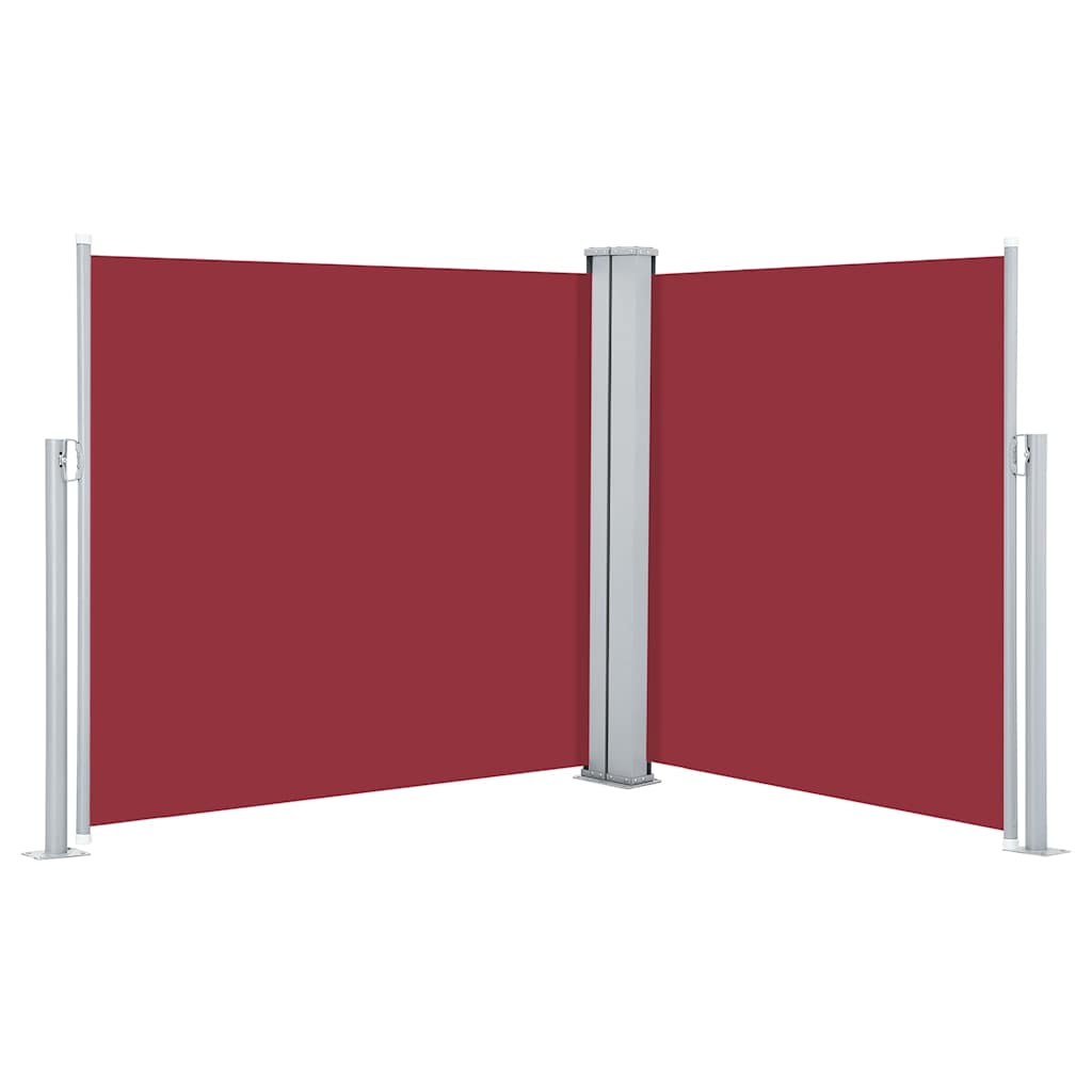 vidaXL Side Awning | Red | Polyester with PU coating | 120 x 600 cm 2