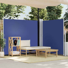 vidaXL Side Awning | Blue | Polyester fabric with PU coating | 160x600 cm 1