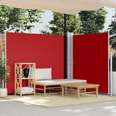 vidaXL Retractable Side Awning 170x600 cm Red 1